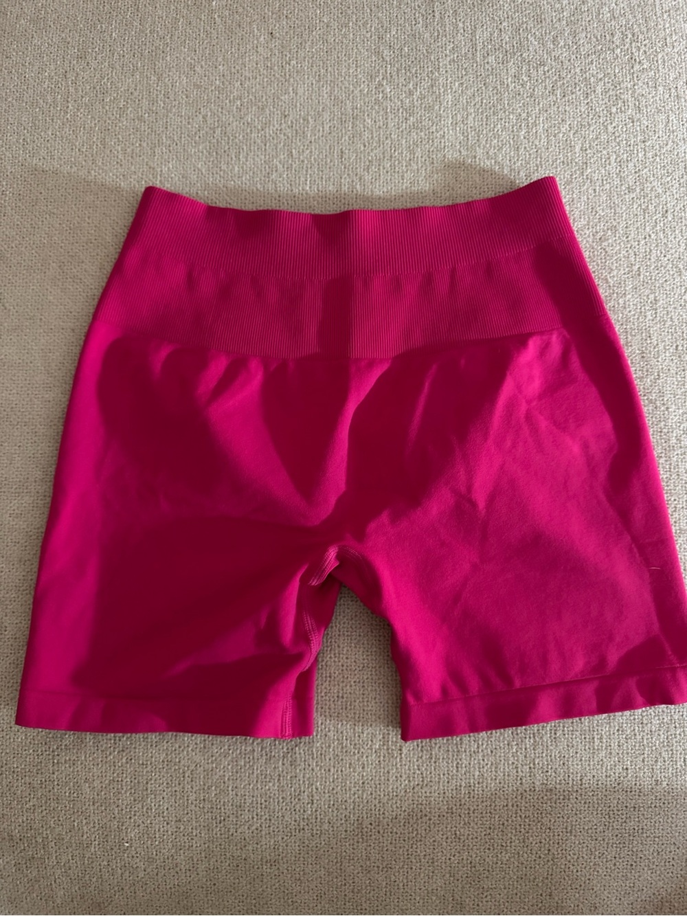 Aurola Hot Pink/Fuchsia High-Waisted Shorts Size Small